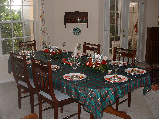 Die hooftafel se versierings