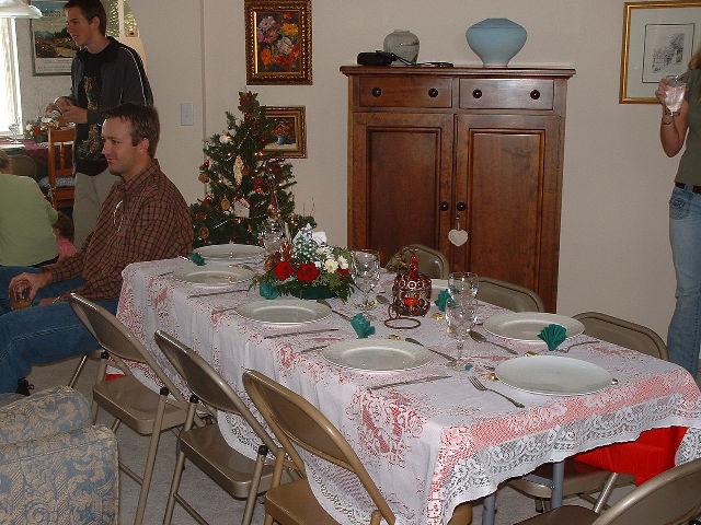 Nog 'n tafel se versierings.